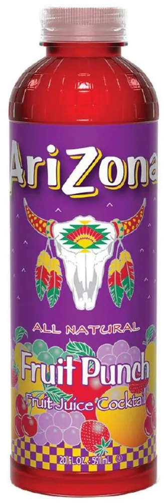 AriZona All Natural Fruit Punch Tall Boy Juice Cocktail Bottle (20 fl oz)