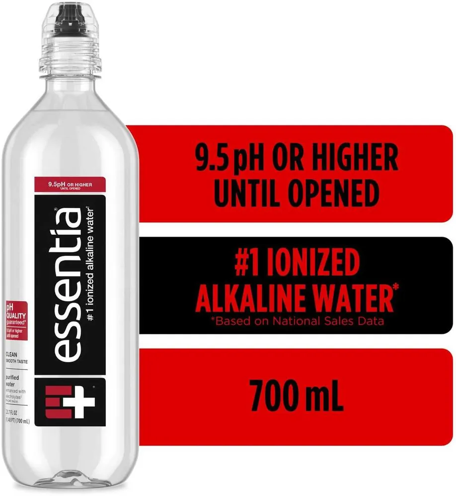 Essentia Water Ionized Alkaline Water Bottle with Sports Cap (700 ml)