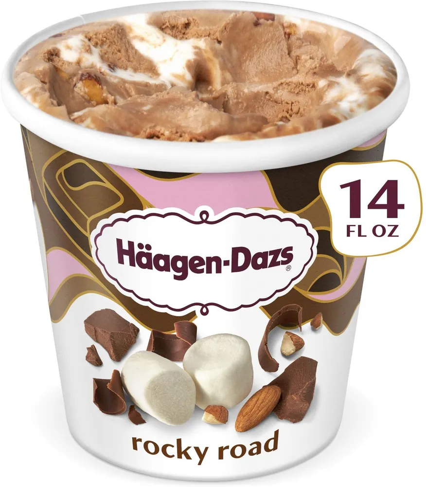 Haagen-Dazs Rocky Road Ice Cream (14 fl oz)
