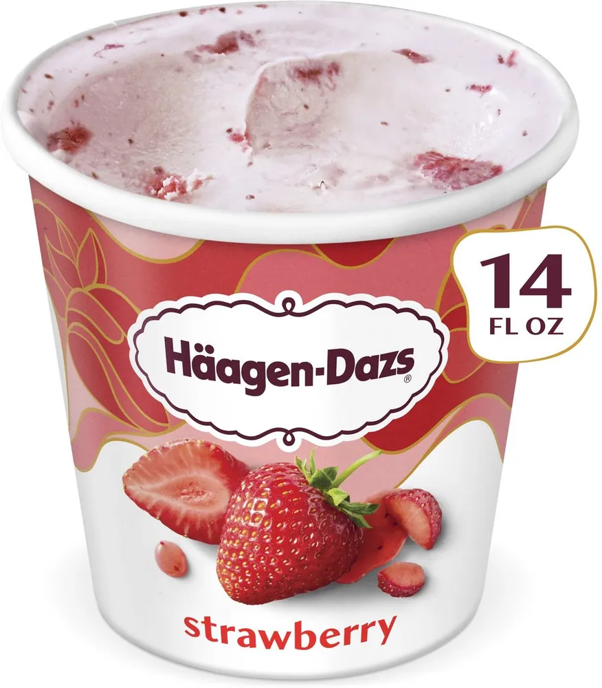 Haagen-Dazs Strawberry Ice Cream (14 fl oz)