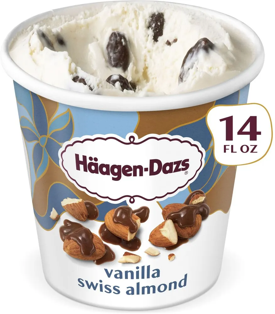 Haagen-Dazs Vanilla Swiss Almond Ice Cream (14 fl oz)