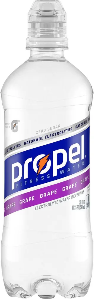 Propel Water Zero Sugar Grape Electrolyte Water Beverage (20 fl oz)