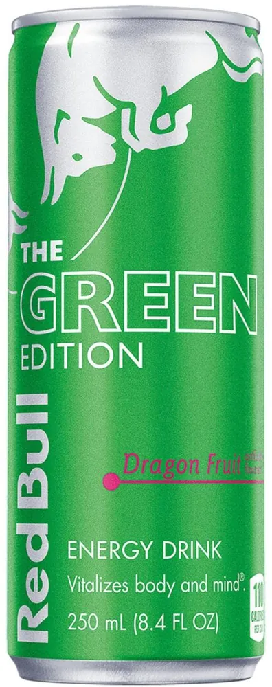 Red Bull 80 mg Caffeine the Green Edition Dragon Fruit Energy Drink Can (8.4 fl oz)