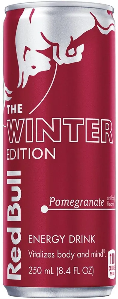 Red Bull Pomegranate The Winter Edition Energy Drink Can (8.4 fl oz)