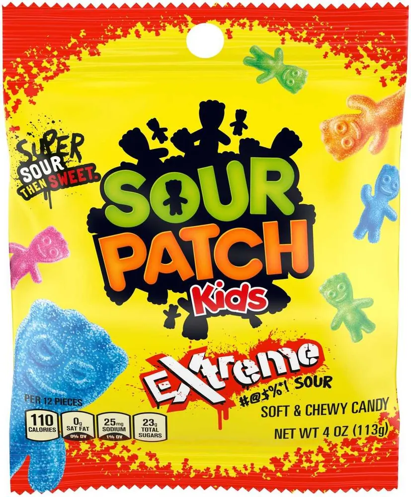 Sour Patch Kids Soft & Chewy Candies Extreme Sour Bag (4 oz)