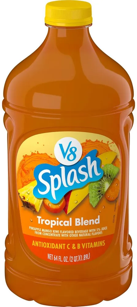 V8 Splash Tropical Blend Flavored Juice Beverage Bottle (64 fl oz)